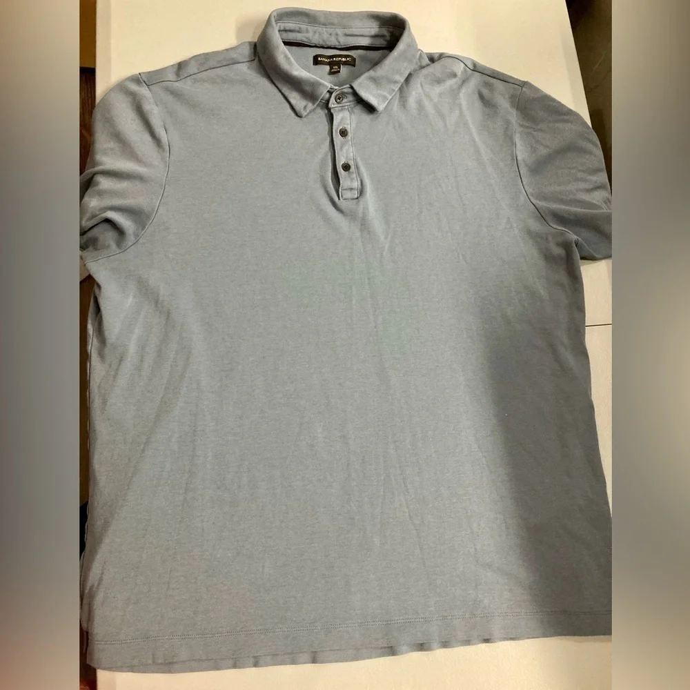 Banana Republic Men’s‎ XXL Blue-Gray Polo Shirt